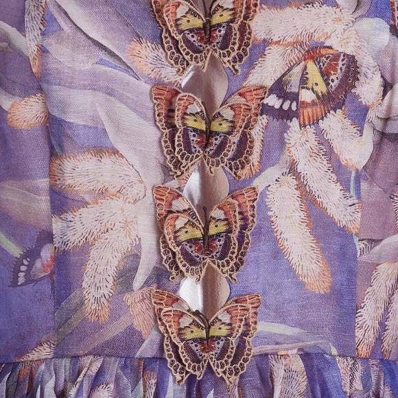 Zimmermann Botanica Butterfly-Detailed Mini Dress - Picture 9 of 11